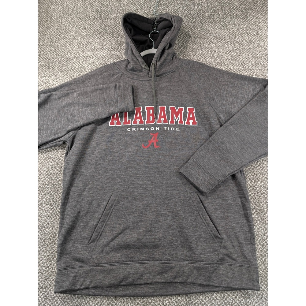 Colosseum Alabama Crimson Tide Hoodie Mens XXL Charcoal Heather Sweatshirt